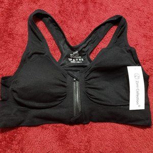 Sports Athletic Exercise Bra 2XL Seamless Black NWT